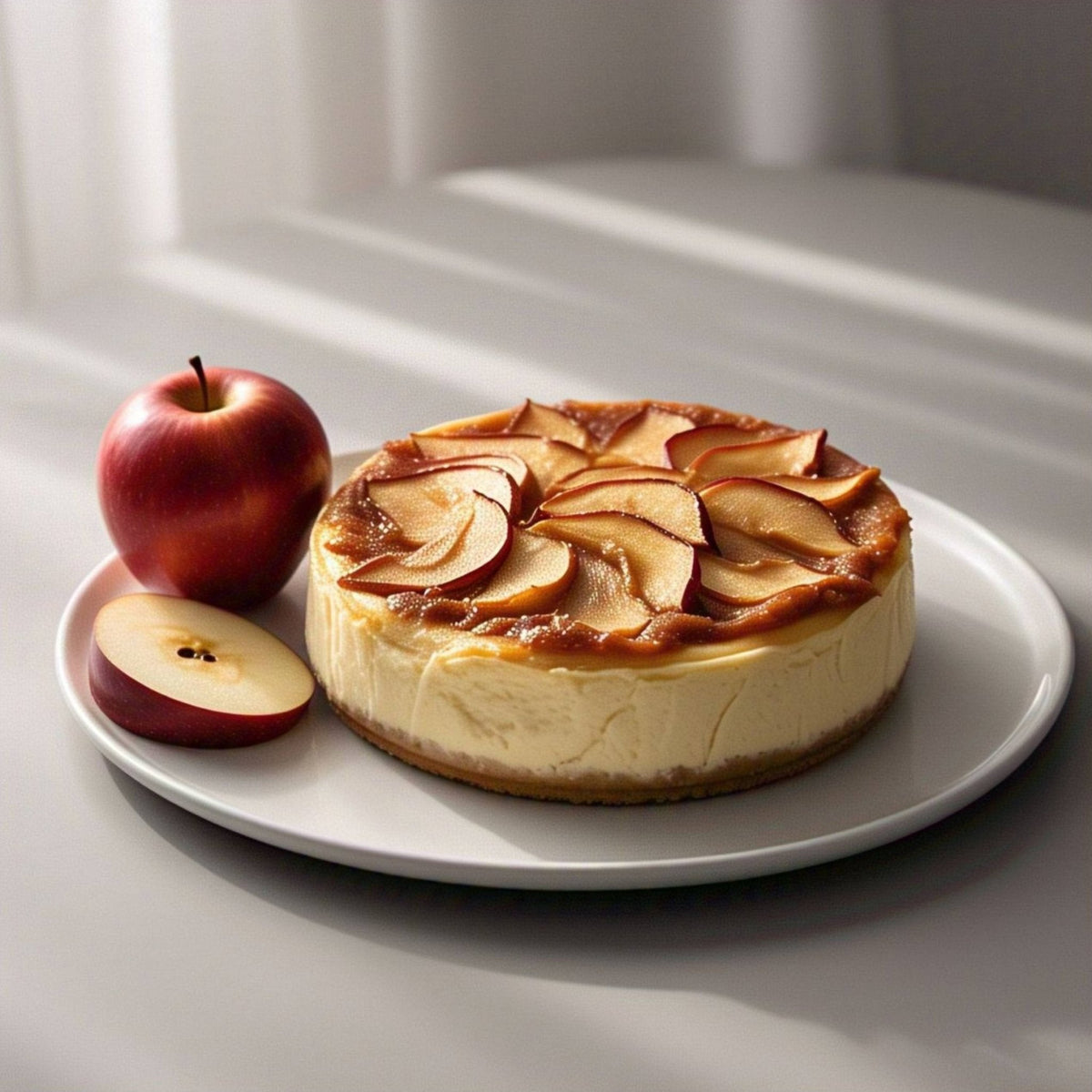 Andy Anand Sugar-Free Apple Cake, 9-Inch, 2.6 lb – Keto & Diabetic-Friendly, Real Apples, No Added Sugar, Stevia Sweetened Birthday Gift