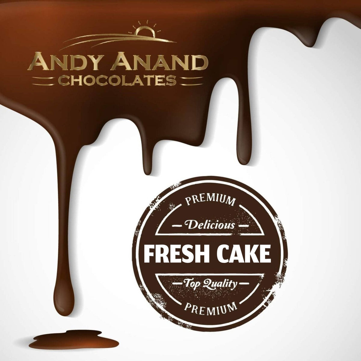 Andy Anand Sugar-Free Orange Glazed Cake, 9-Inch, 2 lb – Diabetic-Friendly, Fresh & Natural Ingredients, No Preservatives, Birthday Gift Box