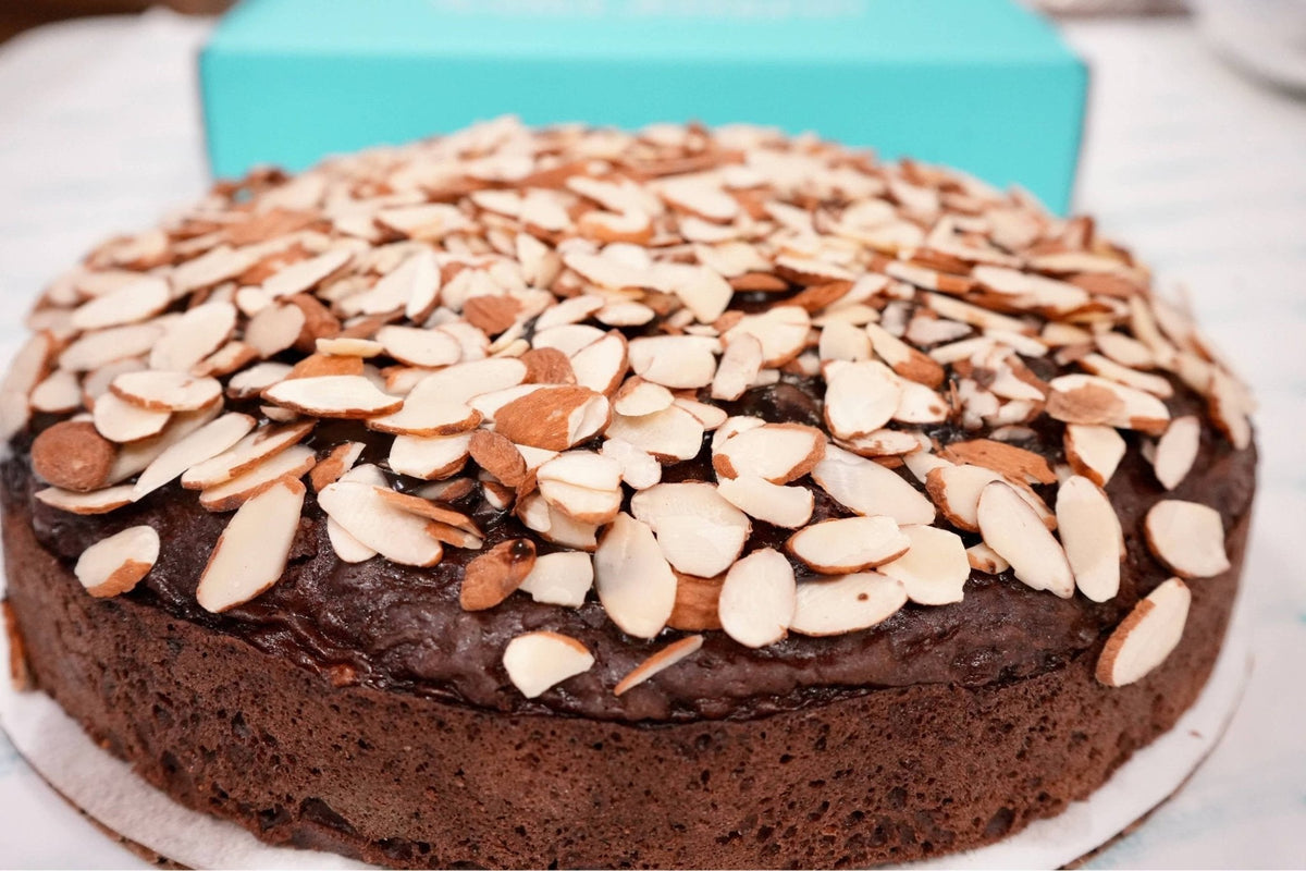 Andy Anand Sugar-Free Chocolate Almond Cake, 9-Inch, 2.5 lb – Stevia Sweetened, Handcrafted, Diabetic-Friendly Birthday & Celebration Gift