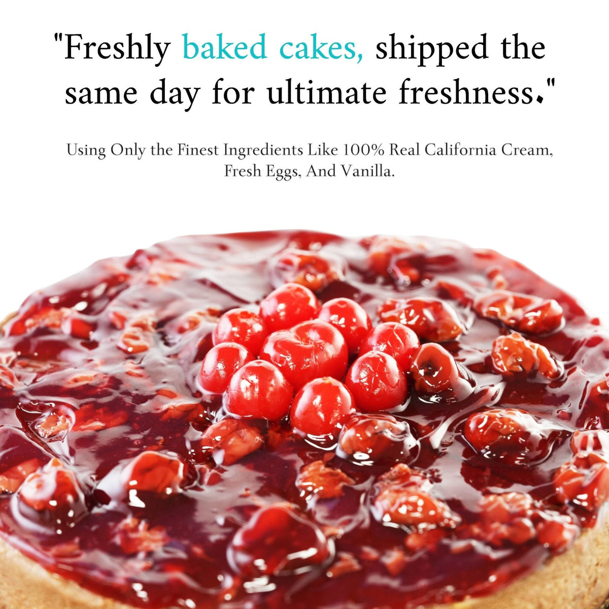 Andy Anand Sugar-Free Chocolate Cherry Cheesecake, 9-Inch, 2.8 lb – Real Truffles, Diabetic-Friendly, California Cream Cheese Gift Box