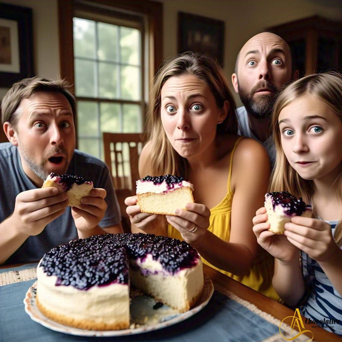 Andy Anand Sugar-Free Gluten-Free Blueberry Cake, 2.5 lb – Keto & Diabetic-Friendly, Real Blueberries, Birthday & Holiday Gift