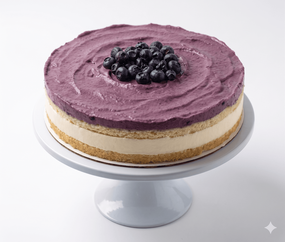 Andy Anand Sugar-Free Blueberry Lemon Mousse Cake, 2.6 lb – Keto & Diabetic-Friendly, Tangy Lemon Ganache, No Preservatives, Birthday Gift