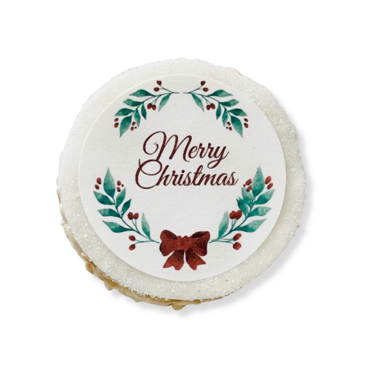 Merry Christmas Message Rice Crispie Treats