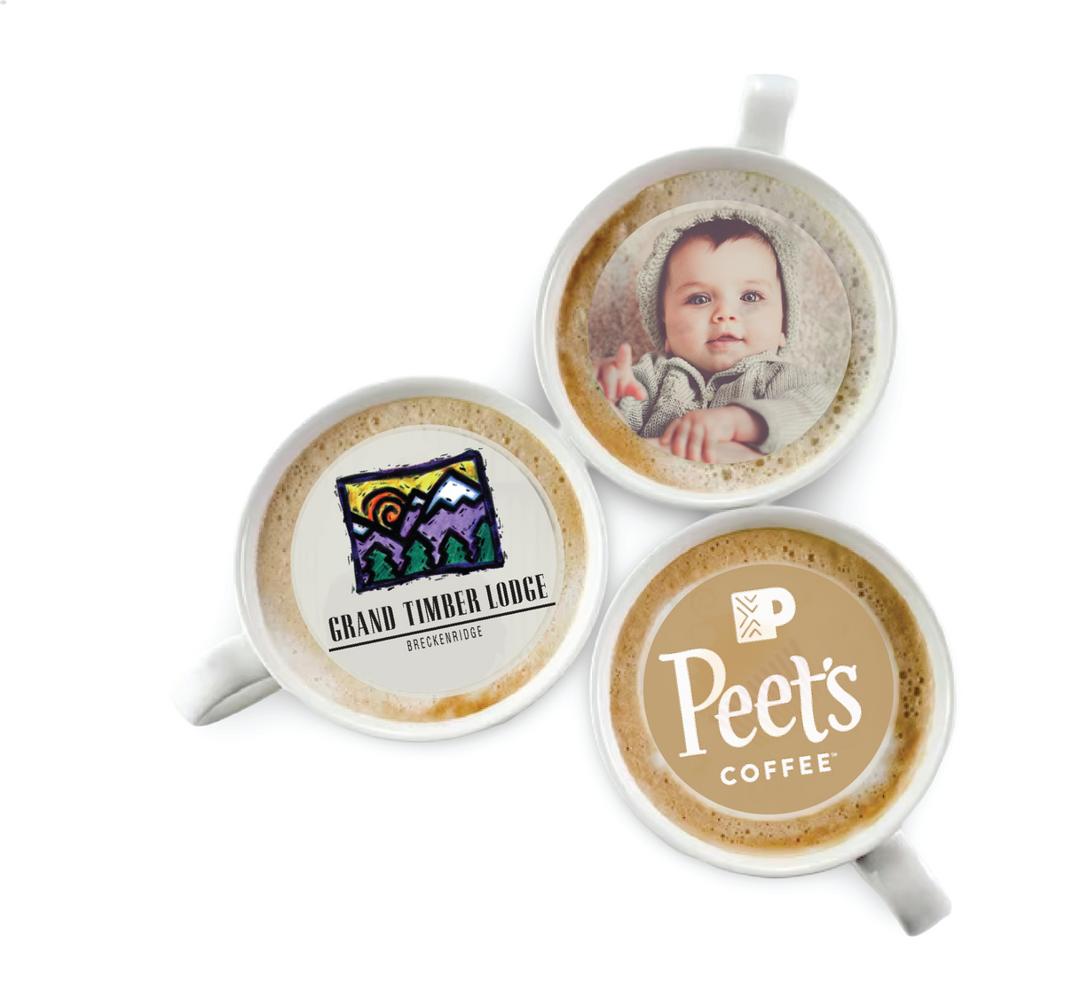 2.13" Custom Printed Drink Topper -Individually Bagged