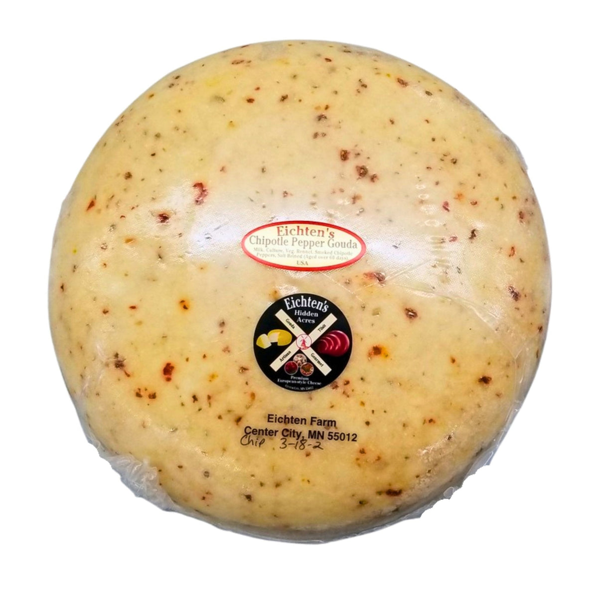 Chipotle Pepper Gouda Cheese - Eichtens Cheese