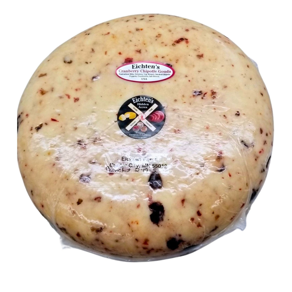 Cranberry Chipotle Pepper Gouda Cheese - Eichtens Cheese