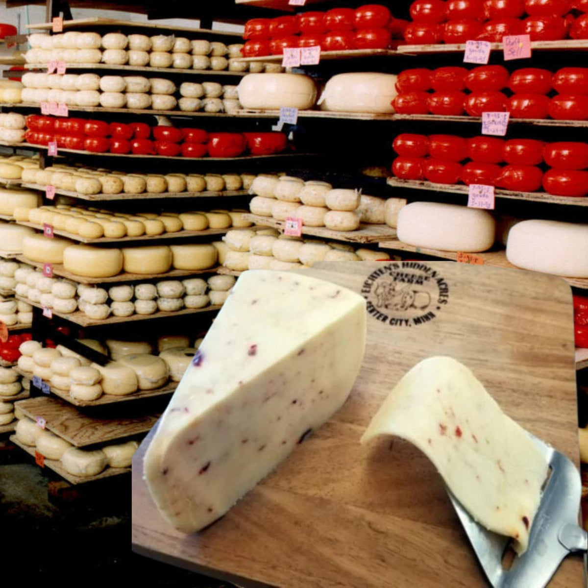 Cranberry Chipotle Pepper Gouda Cheese - Eichtens Cheese