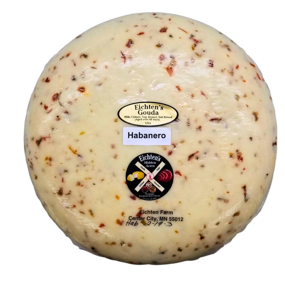 Habanero Pepper Gouda Cheese - Eichtens Cheese