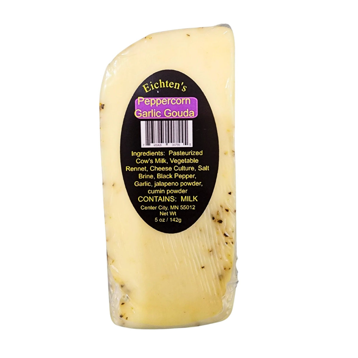 Peppercorn Garlic Gouda Cheese - Eichtens Cheese