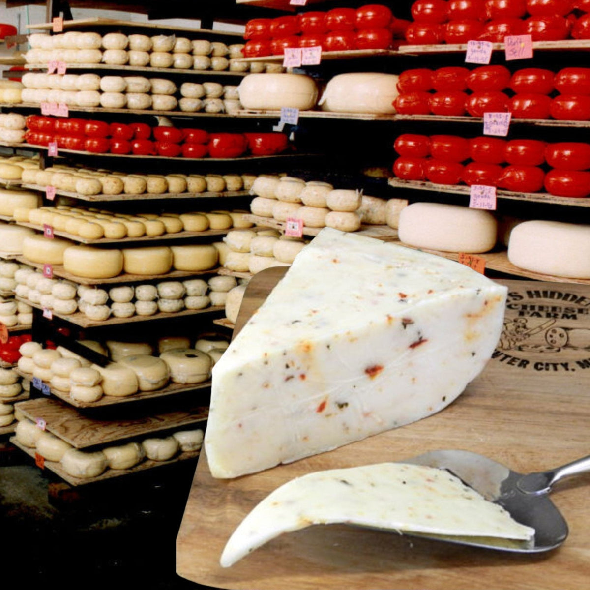 Tomato Basil Gouda Cheese - Eichtens Cheese