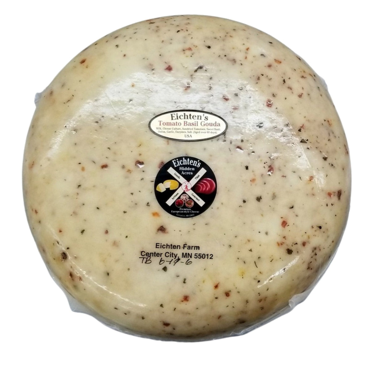 Tomato Basil Gouda Cheese - Eichtens Cheese