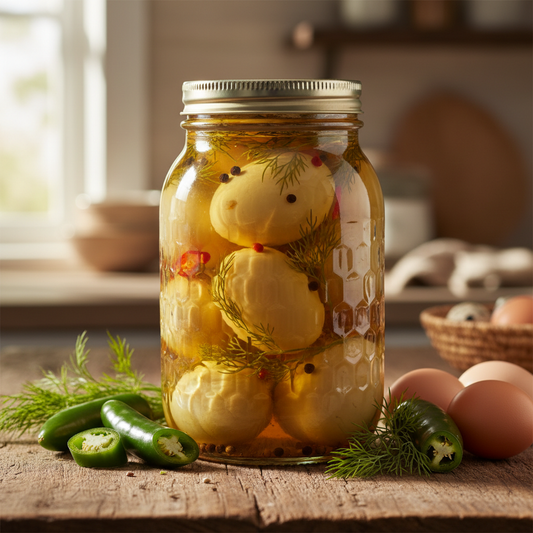 Farm Fresh Hot & Spicy Dill Pickled Eggs
