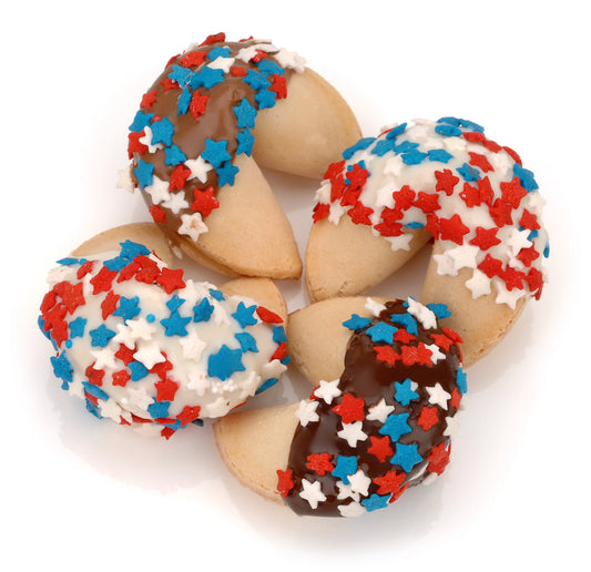 Patriotic Classic Size Fortune Cookies
