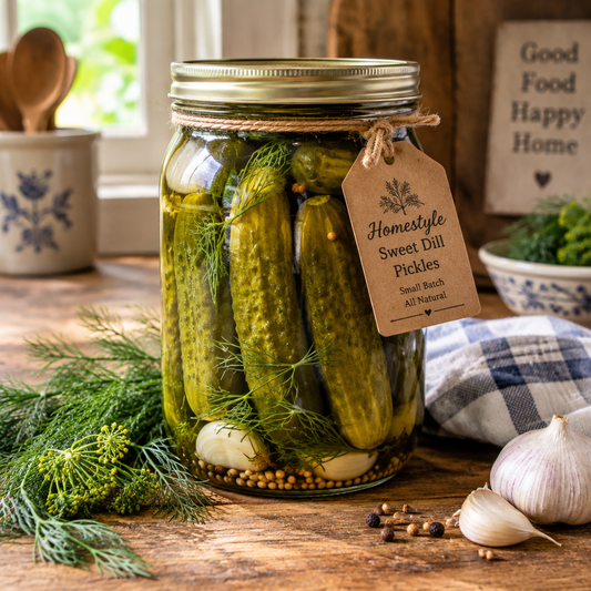 Homestyle Sweet Dill Pickles