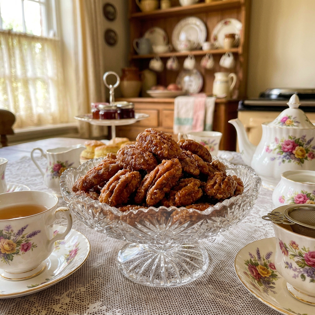 Rose Cottage Creations homemade candied pecans, 1 lb package