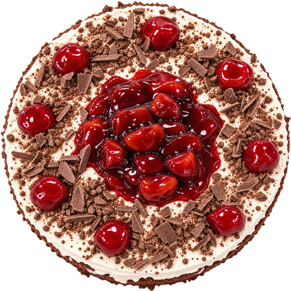 Andy Anand Sugar Free Black Forest Cake Gateau, Keto & Diabetic Friendly, No Sugar Added Authentic German Schwarzwälder Kirschtorte, Low Carb Gourmet Chocolate Cherry Dessert, 2.8 lbs