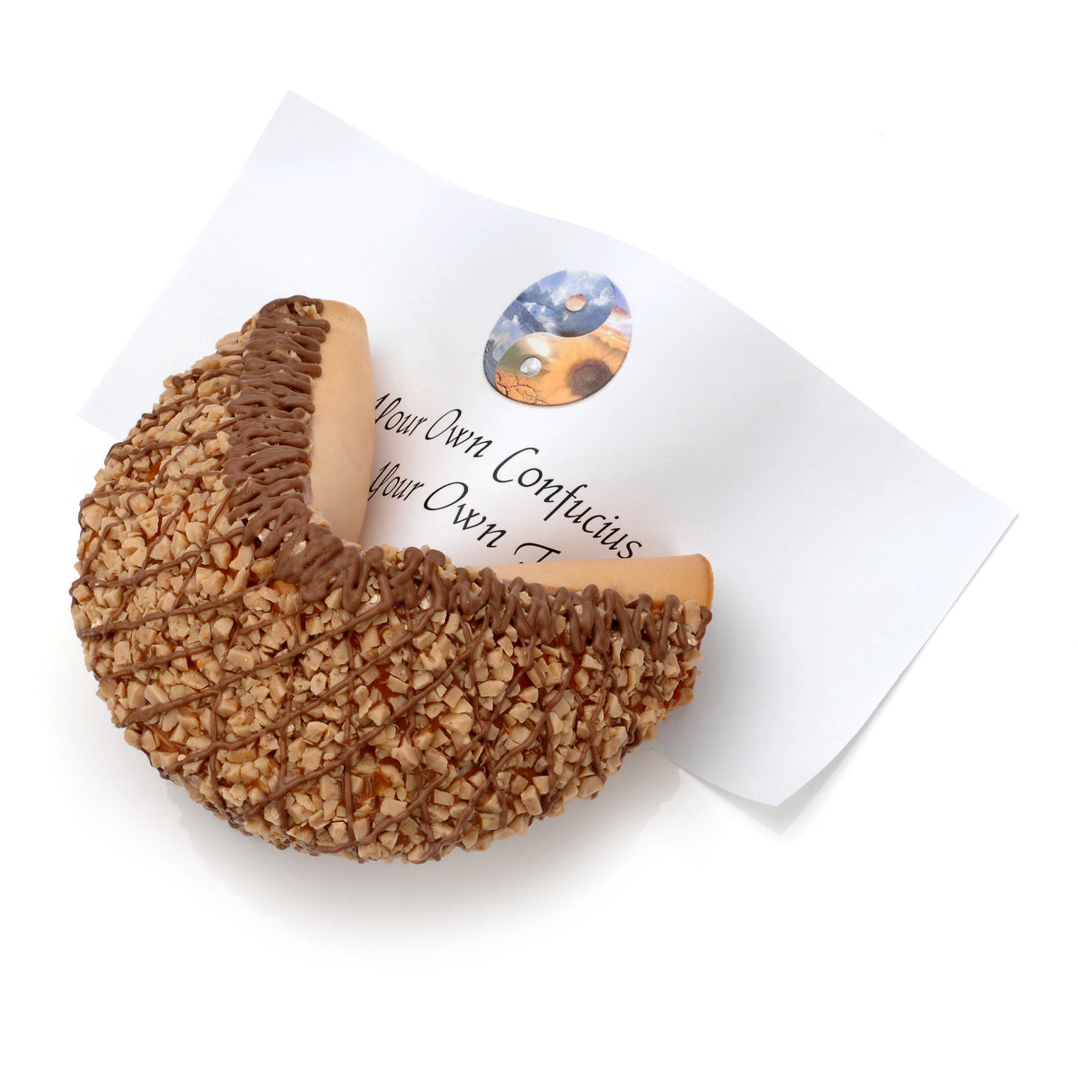 Caramel Toffee Chocolate Giant Fortune Cookie