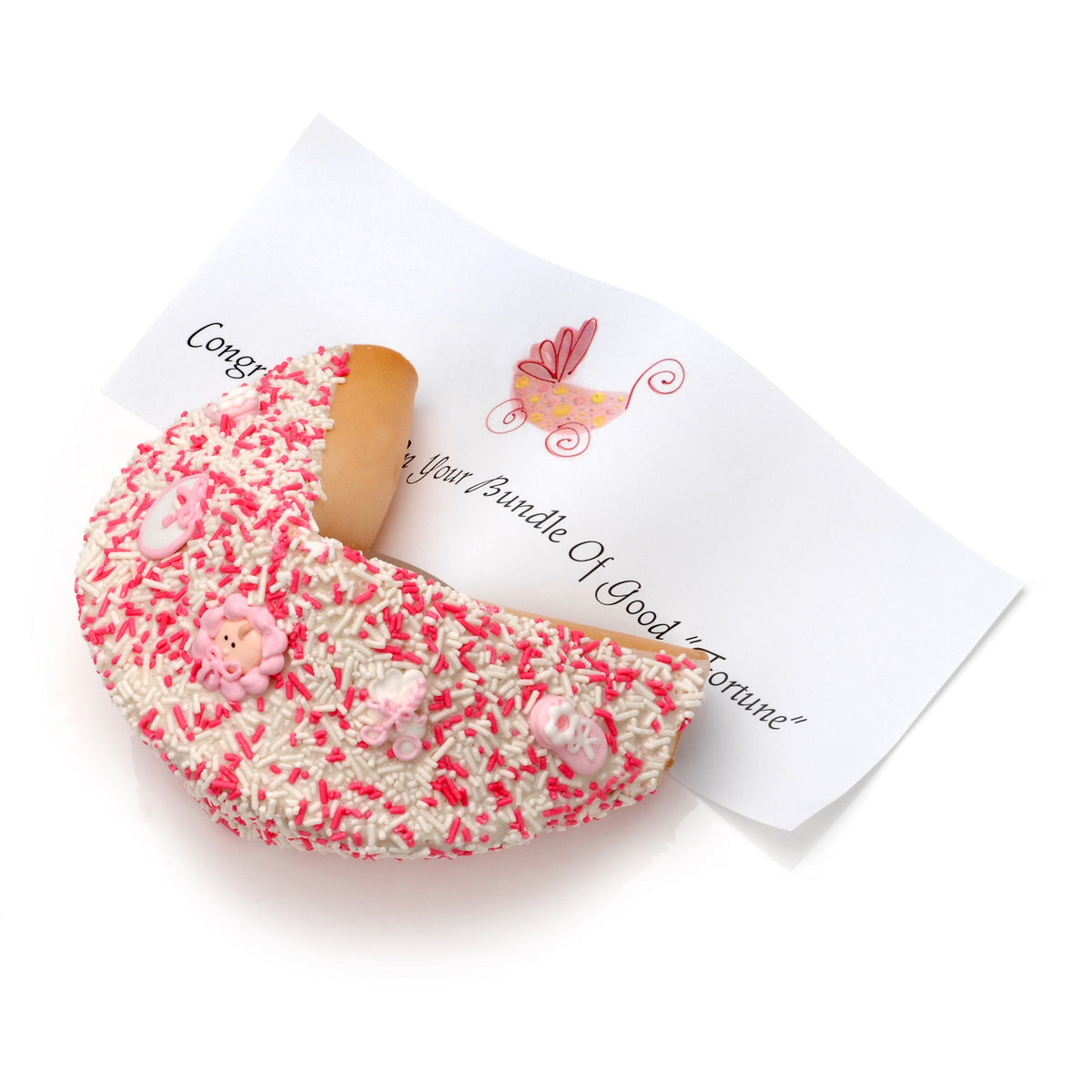 New Baby Girl Giant Fortune Cookie